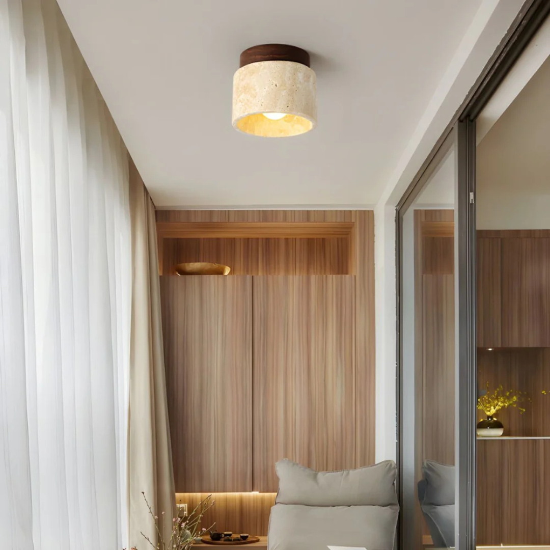 Elegant Japanese Style Ceiling Light Fixture - Image 3