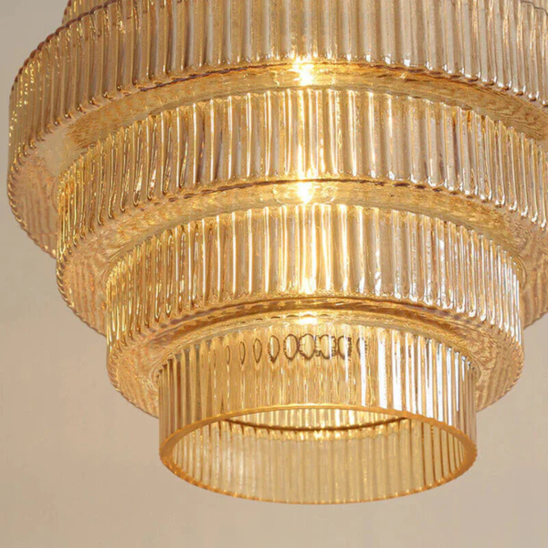 Elegant Retro Glass Ceiling Light Fixture - Image 11