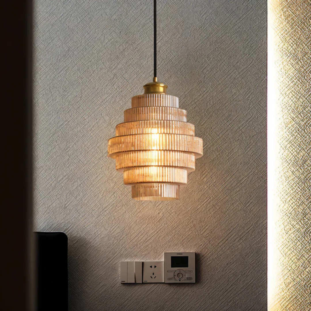 Elegant Retro Glass Ceiling Light Fixture - Image 4