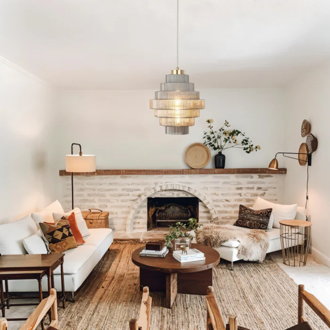 Elegant Retro Glass Ceiling Light Fixture - Image 5