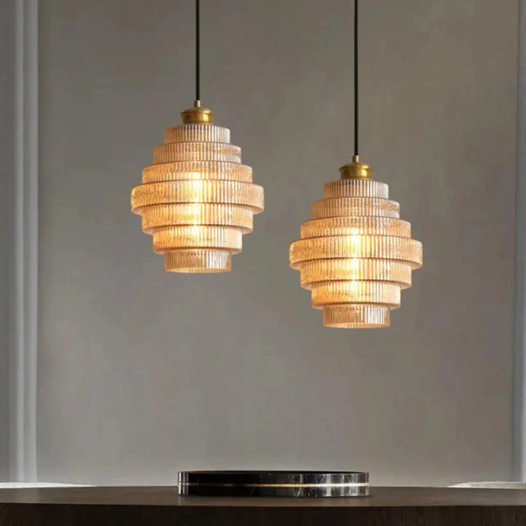 Elegant Retro Glass Ceiling Light Fixture - Image 9