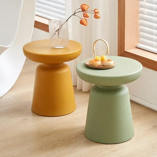 Stylish Compact Round Side Table for Small Spaces - Image 1