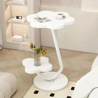 Stylish Floral Design End Table with Storage - Image 5