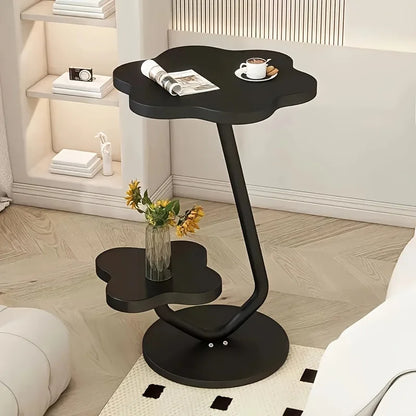 Stylish Floral Design End Table with Storage - Image 6