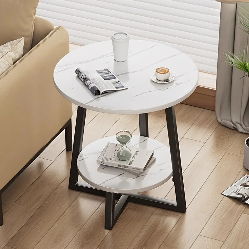 Stylish Space-Saving Double Layer Side Table - Image 3