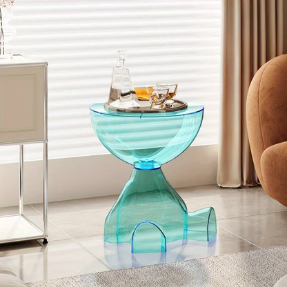 Transparent Space-Saving Side Table for Modern Interiors - Image 5